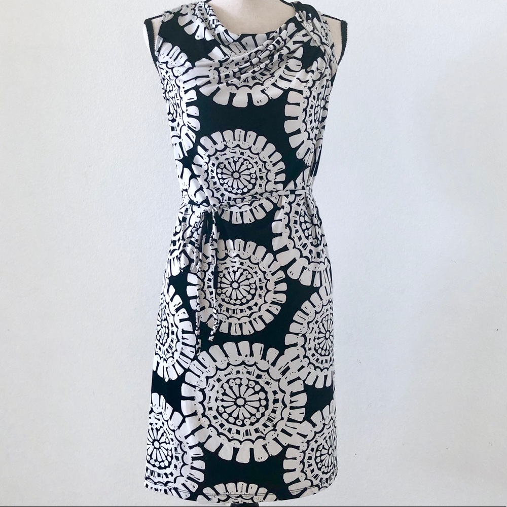 Sleeveless Tie Waist Dress